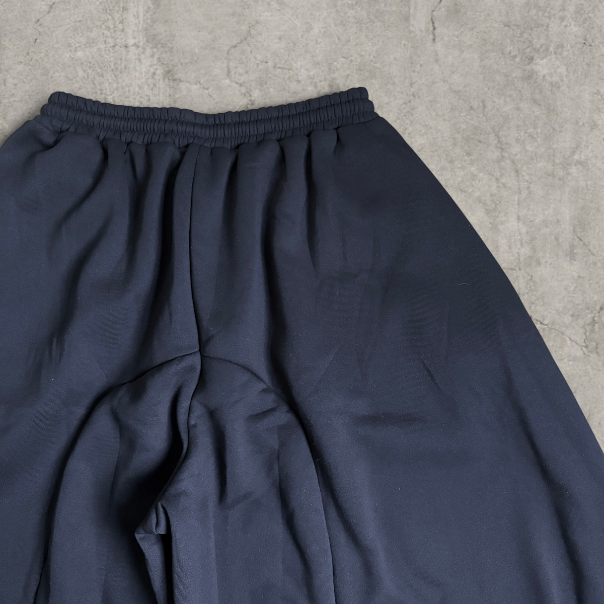 Super baggy wide leg Korean joggers in black.