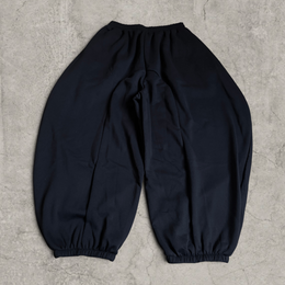Super baggy wide leg Korean joggers in black.
