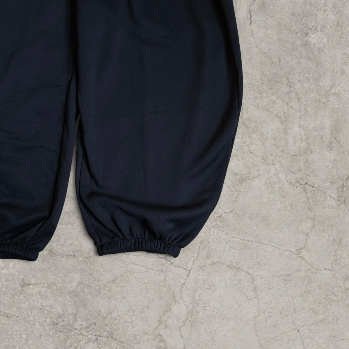 Super baggy wide leg Korean joggers in black.