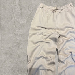 Super baggy wide leg Korean joggers in cream