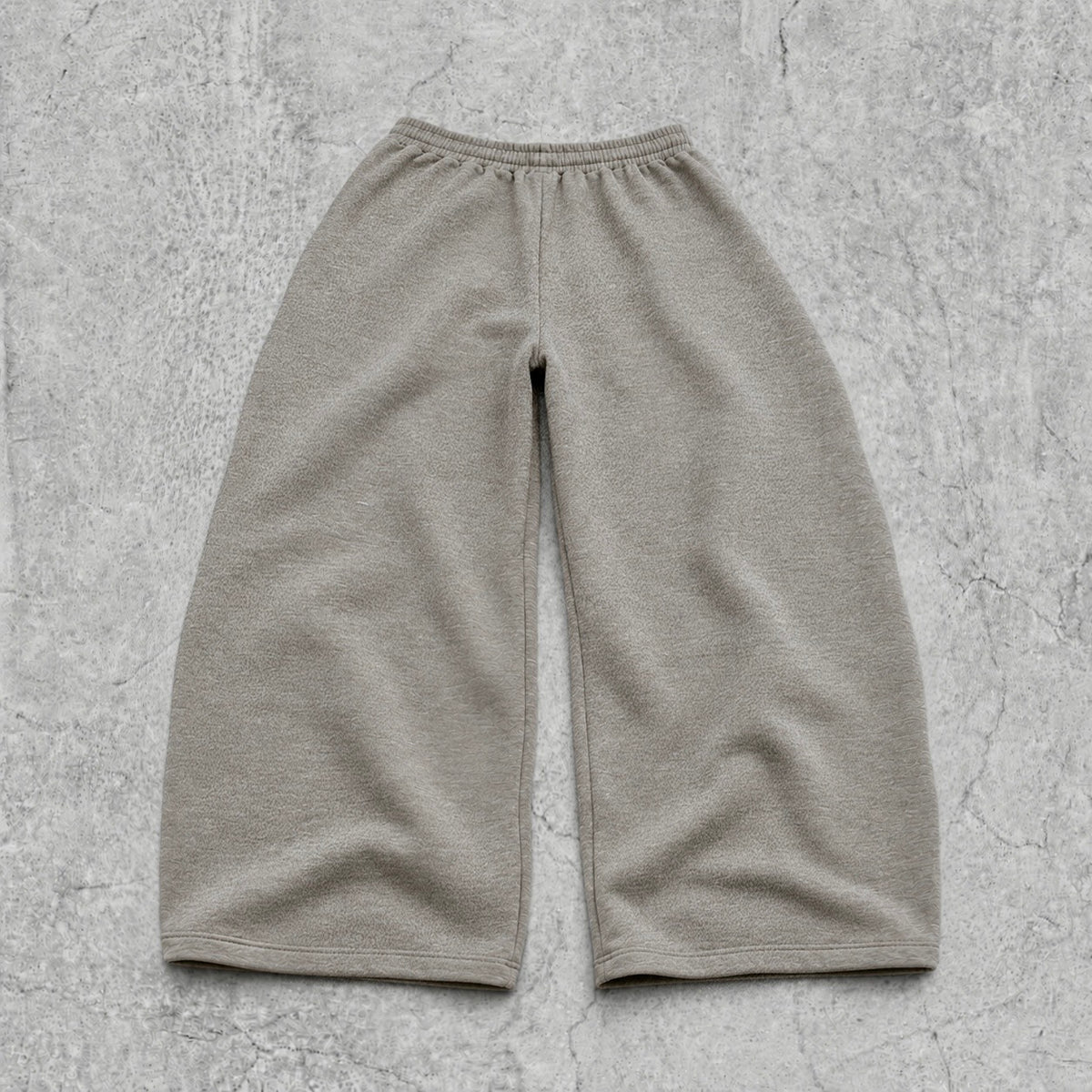 Super baggy wide leg Korean joggers in grey.