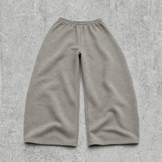 Super baggy wide leg Korean joggers in grey.
