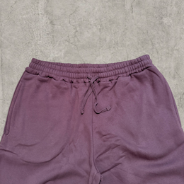 Super baggy wide leg Korean joggers in dark purple.