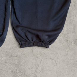 Super baggy wide leg Korean joggers in black.