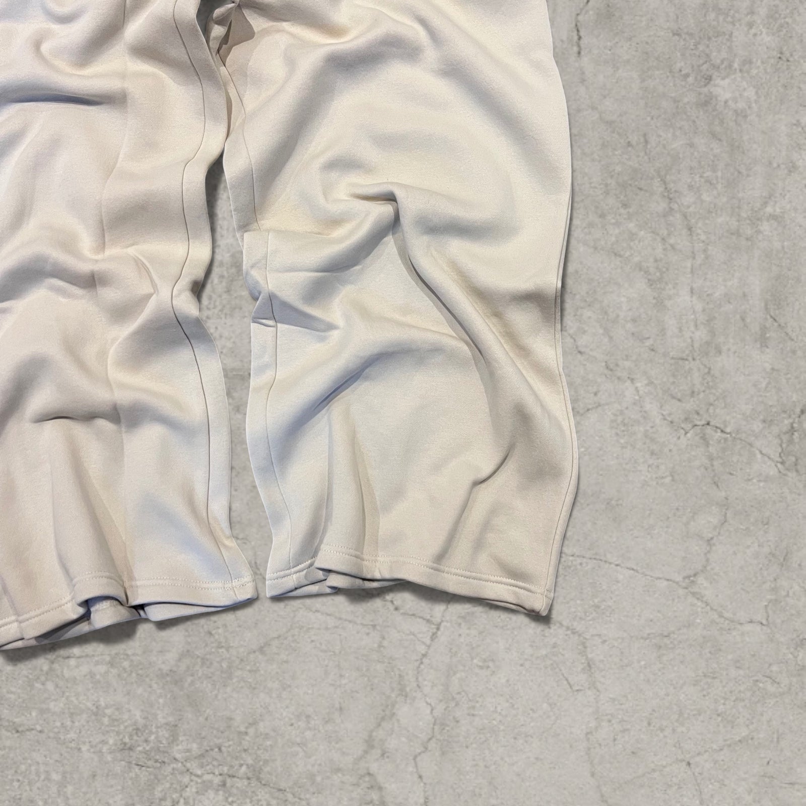 Super baggy wide leg Korean joggers in cream