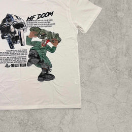Mf doom madvillain graphic t-shirt in white