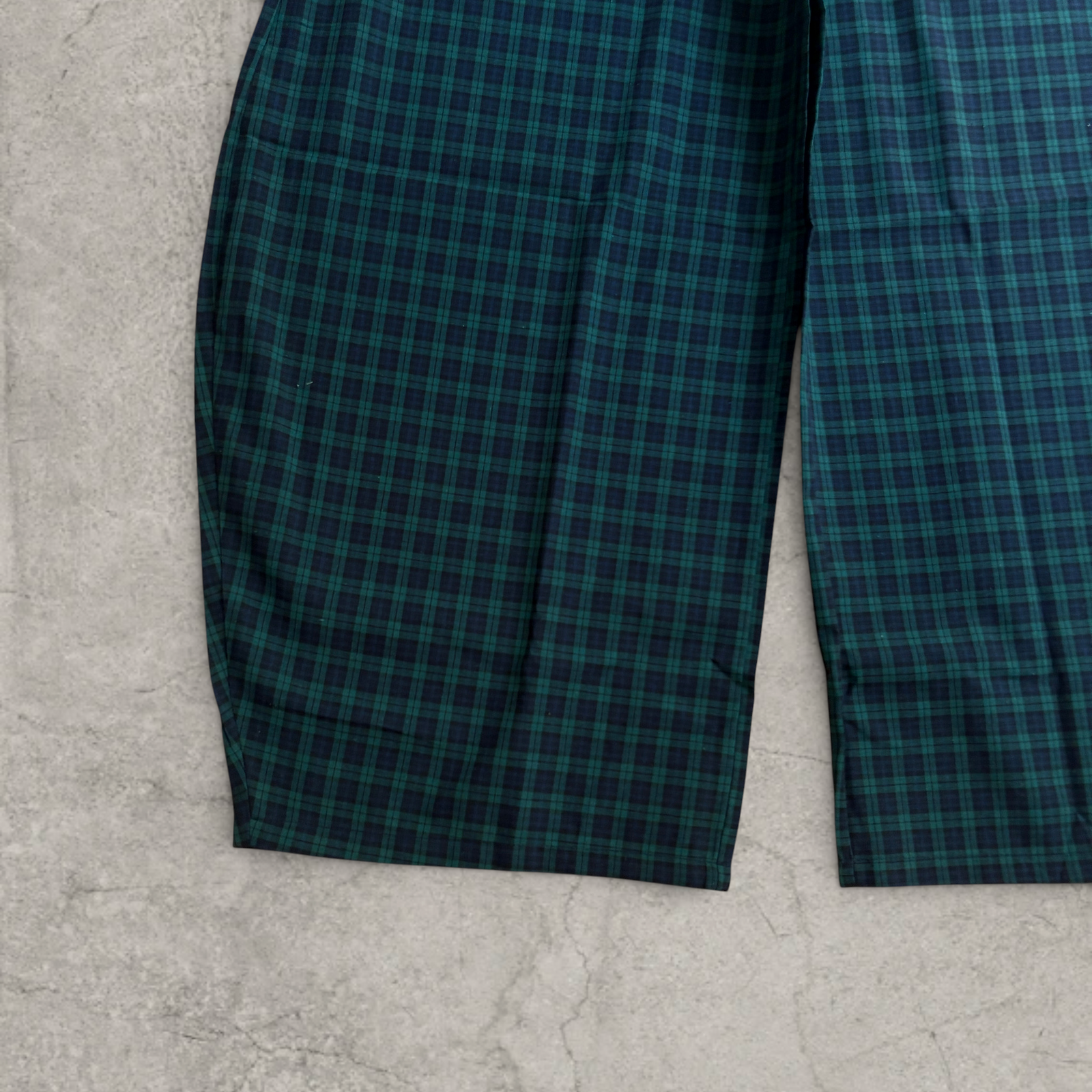 Vintage Style checkered Wide Leg Trousers in navy blue – Korean Japanese Tailored Fit