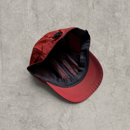 Vintage style hiking hat in red with Korean outdoor design