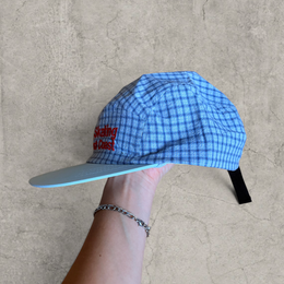 Vintage style baseball cap in blue with Skate club logo.