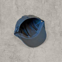 Flat cap in khaki green with black embroidery