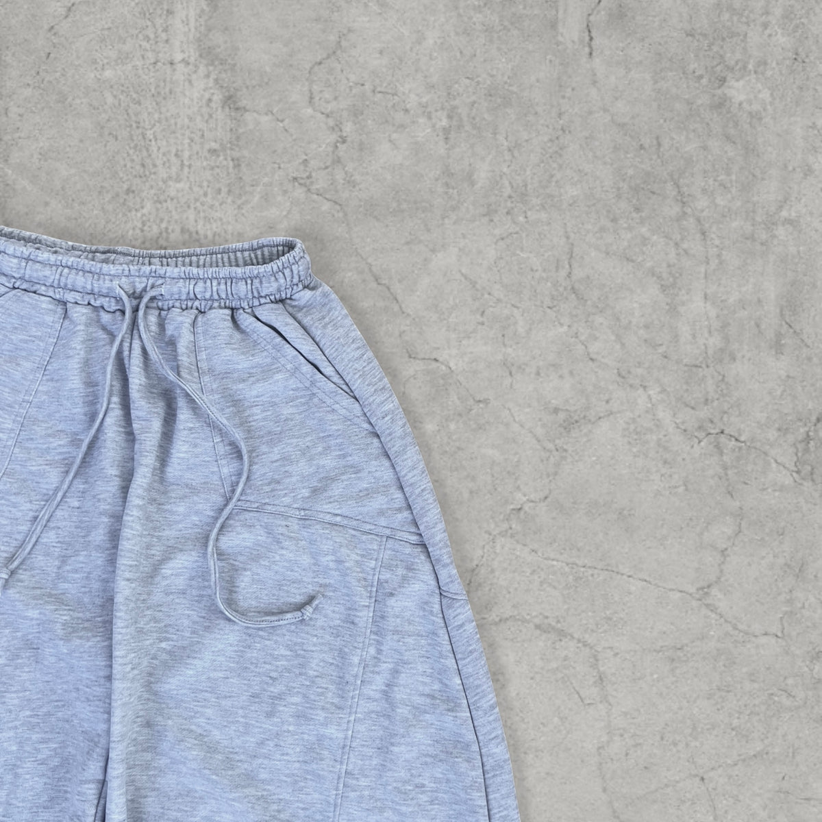 Super baggy wide leg Korean joggers in grey