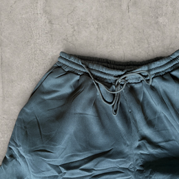 Super baggy wide leg Korean joggers in khaki green.