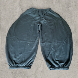 Super baggy wide leg Korean joggers in khaki green.