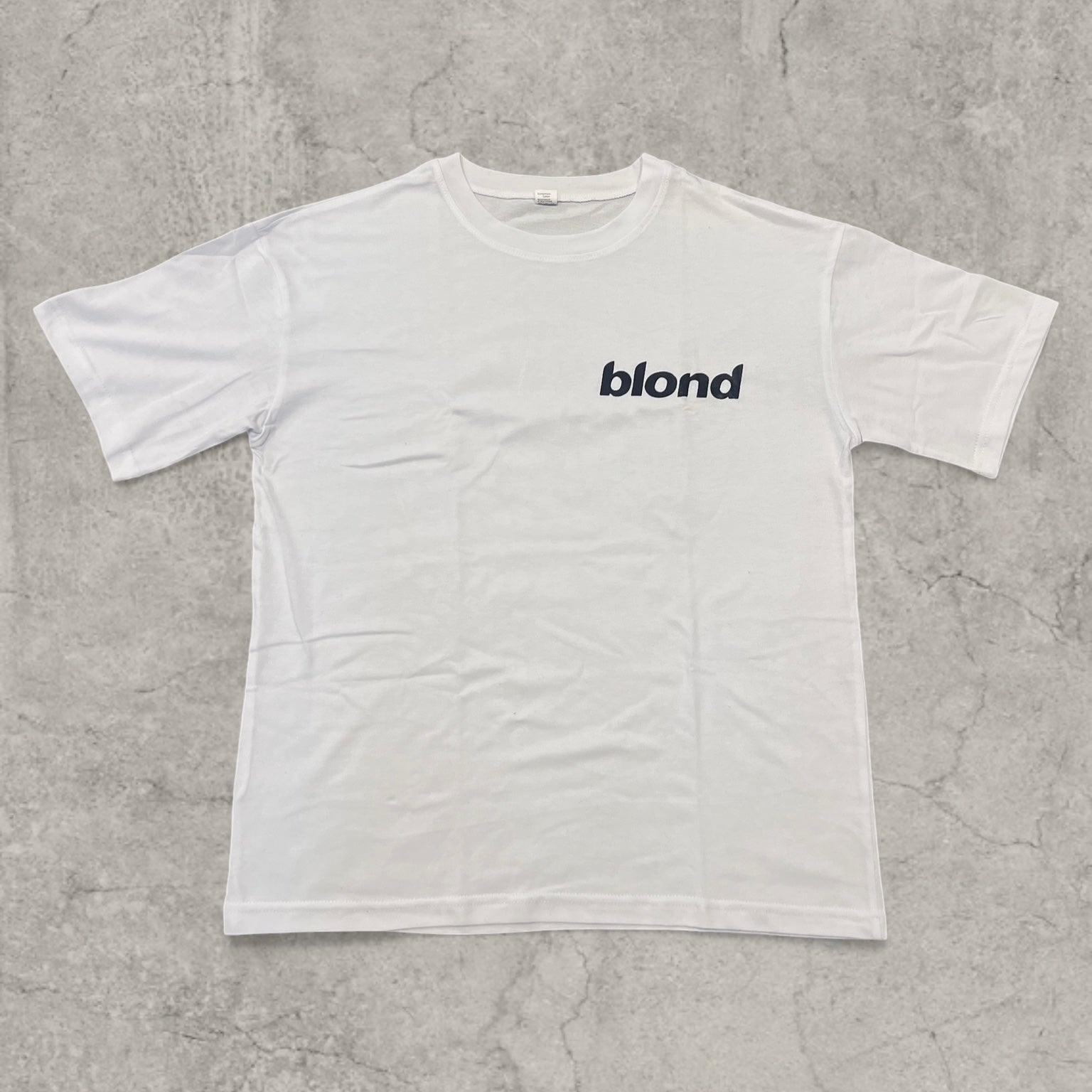 Frank ocean vintage style t-shirt with back graphic in white