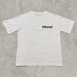 Frank ocean vintage style t-shirt with back graphic in white