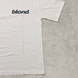 Frank ocean vintage style t-shirt with back graphic in white