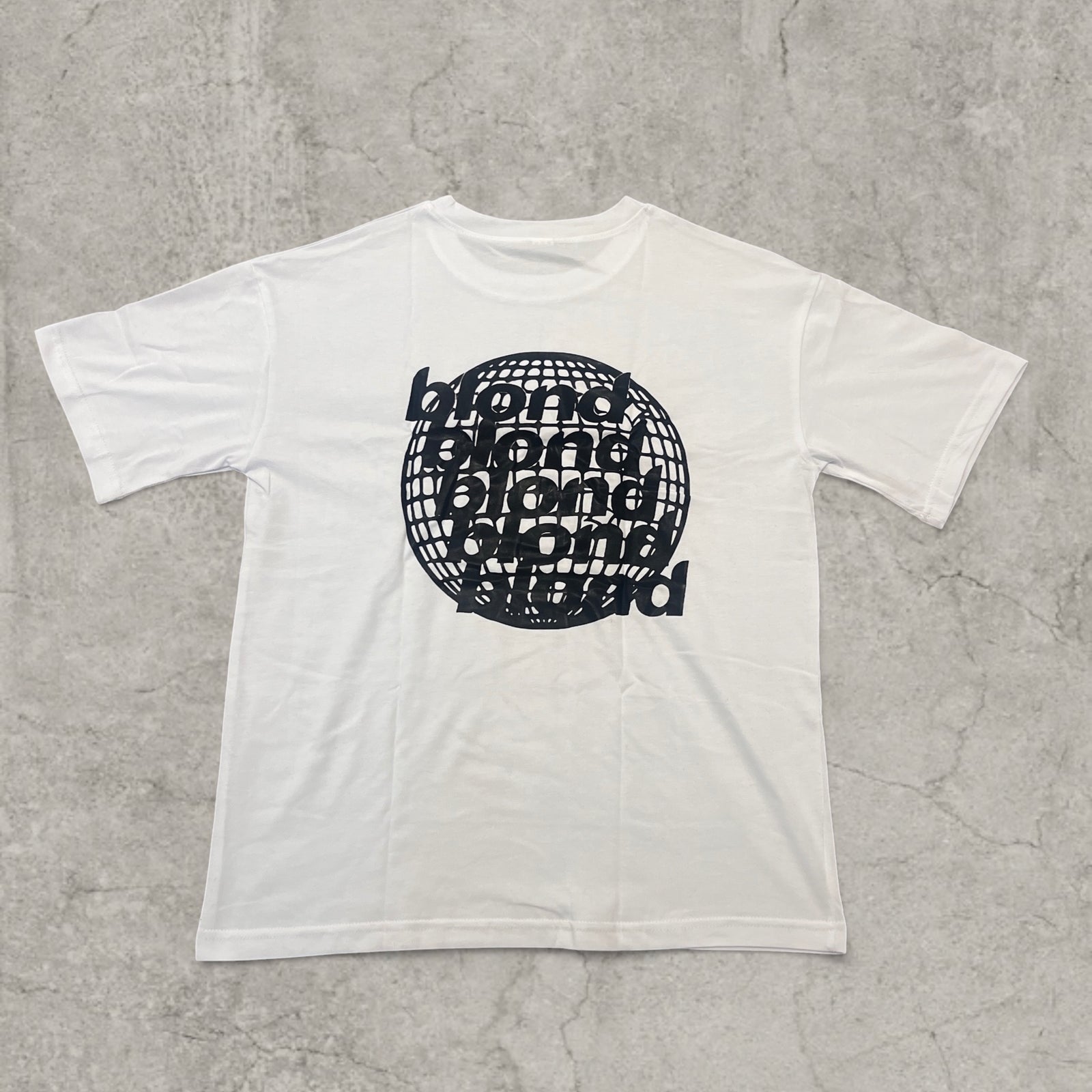 Frank ocean vintage style t-shirt with back graphic in white