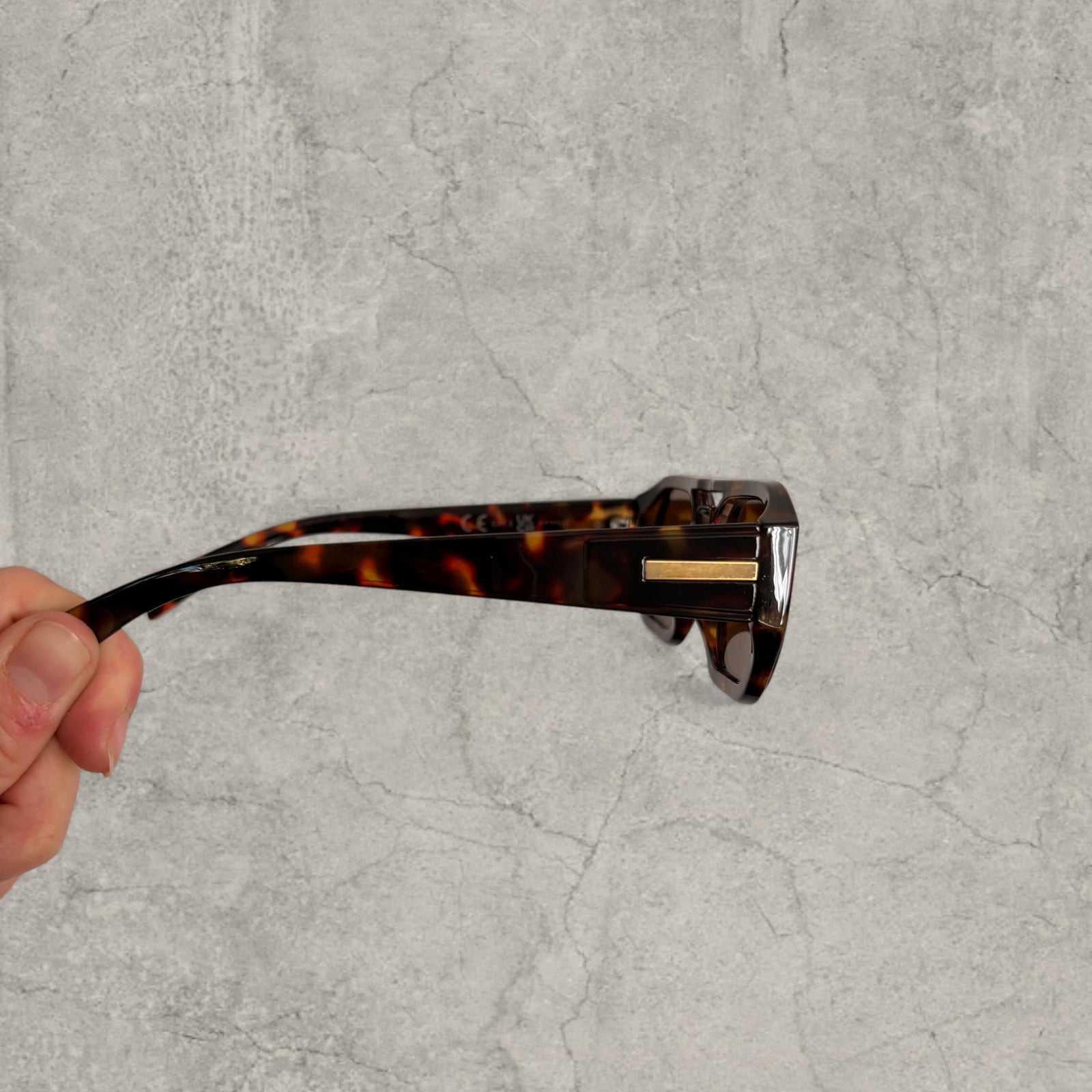 Vintage Aviator Sunglasses: Leopard Tortoise Shell Frame, chunky UV400 Brown Lenses