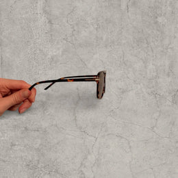 Vintage Aviator Sunglasses: Leopard Tortoise Shell Frame, UV400 Brown Lenses