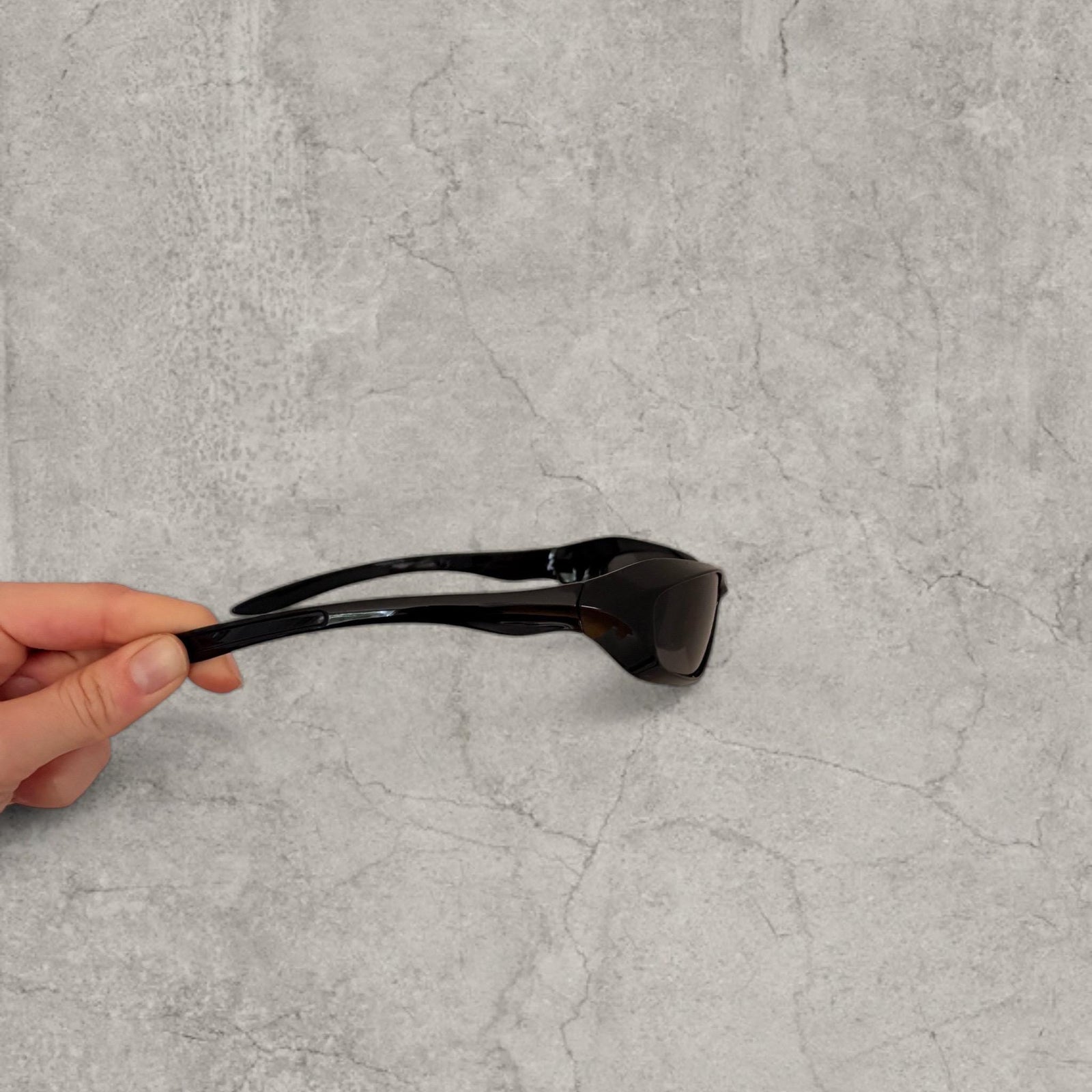 Insane UV400 sunglasses in black with black  lense. One size.