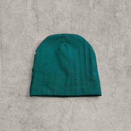 Cool Japanese vintage style beanie hat in green with yellow frog graphic design. One size.