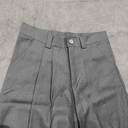 Insane baggy relaxed fit Japanese tailored shorts in grey with pleats.