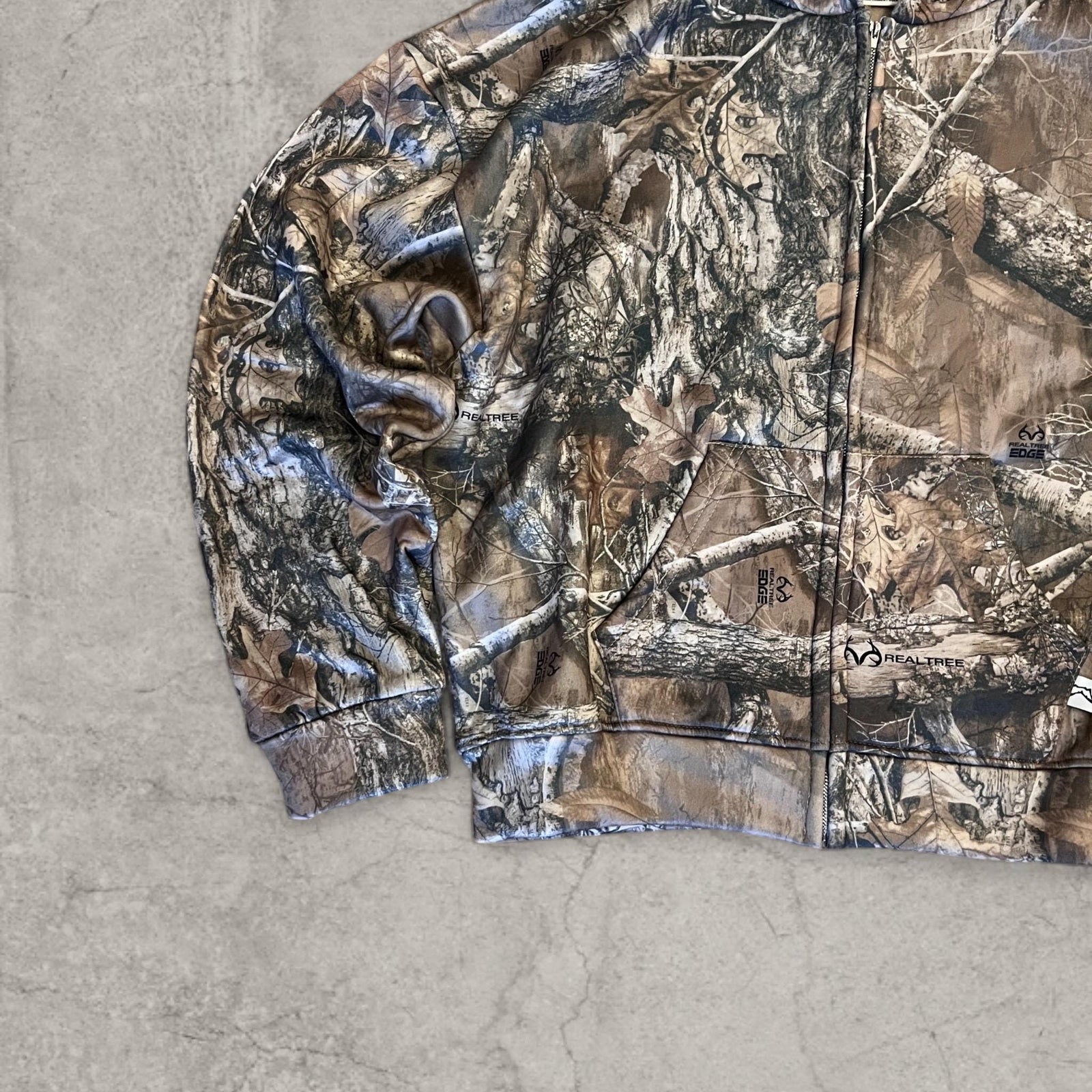 RealTree Camo Zip-Up Hoodie: Baggy Fit, Warm Winter Comfort