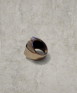 Cool vintage style silver stainless steel ring with route 66. One size.