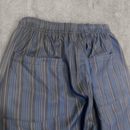 Lovely vintage style baggy wide leg striped trousers in blue.