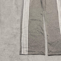 Incredible super baggy wide leg Korean joggers in grey with white stripe.