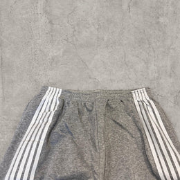 Incredible super baggy wide leg Korean joggers in grey with white stripe.