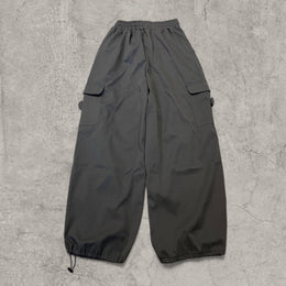 Insane baggy relaxed fit cargo trousers in grey.