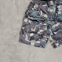 Cool baggy relaxed fit utility shorts in khaki green beige camo with pockets. Size XS/S/M/L/XL (Multiple Sizes)