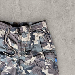 Cool baggy relaxed fit utility shorts in khaki green beige camo with pockets. Size XS/S/M/L/XL (Multiple Sizes)