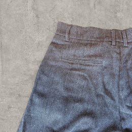 Insane baggy relaxed fit tailored trousers in grey/beige with herringbone.