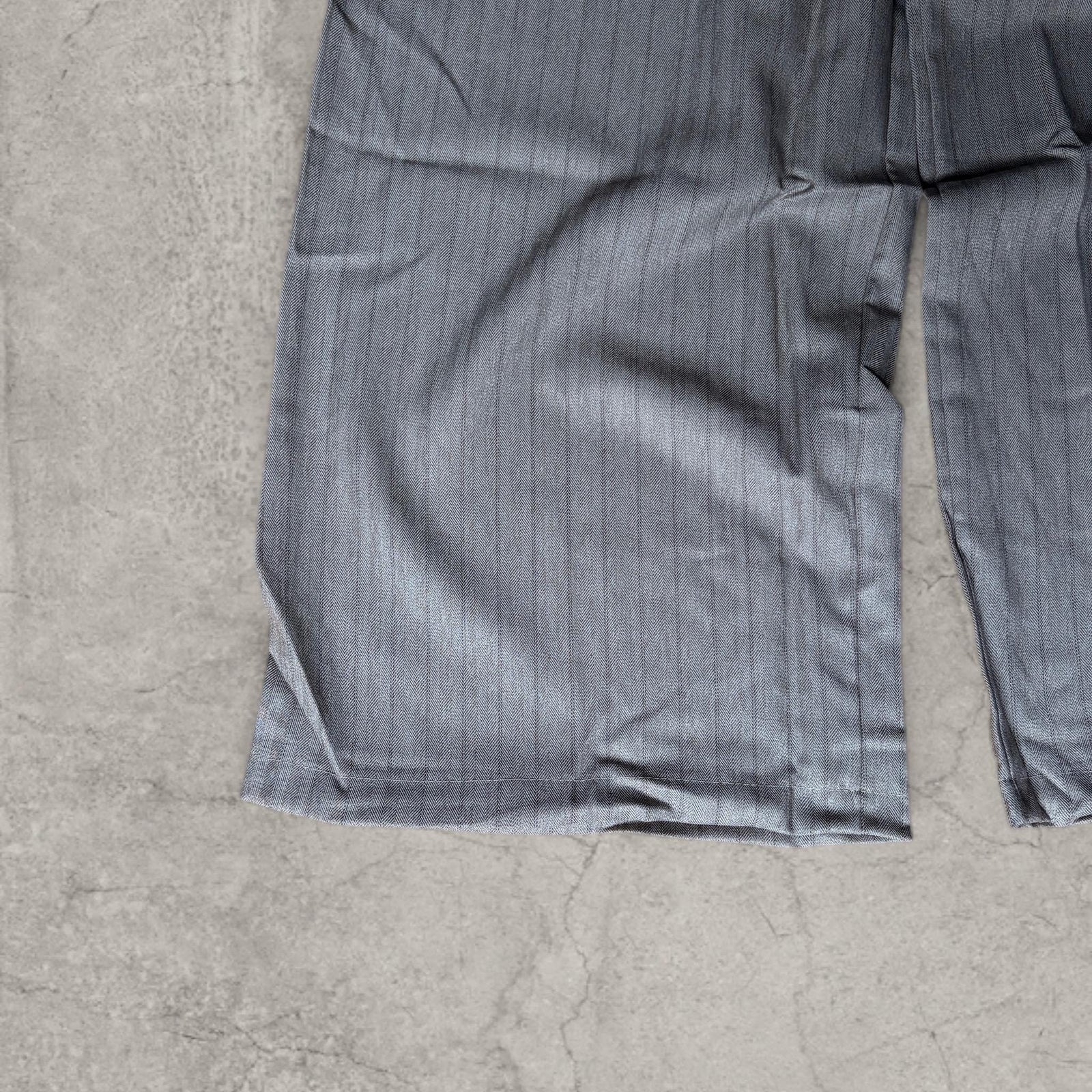 Vintage Pinstriped Wide Leg Trousers – Beige Cream Tailored Pants