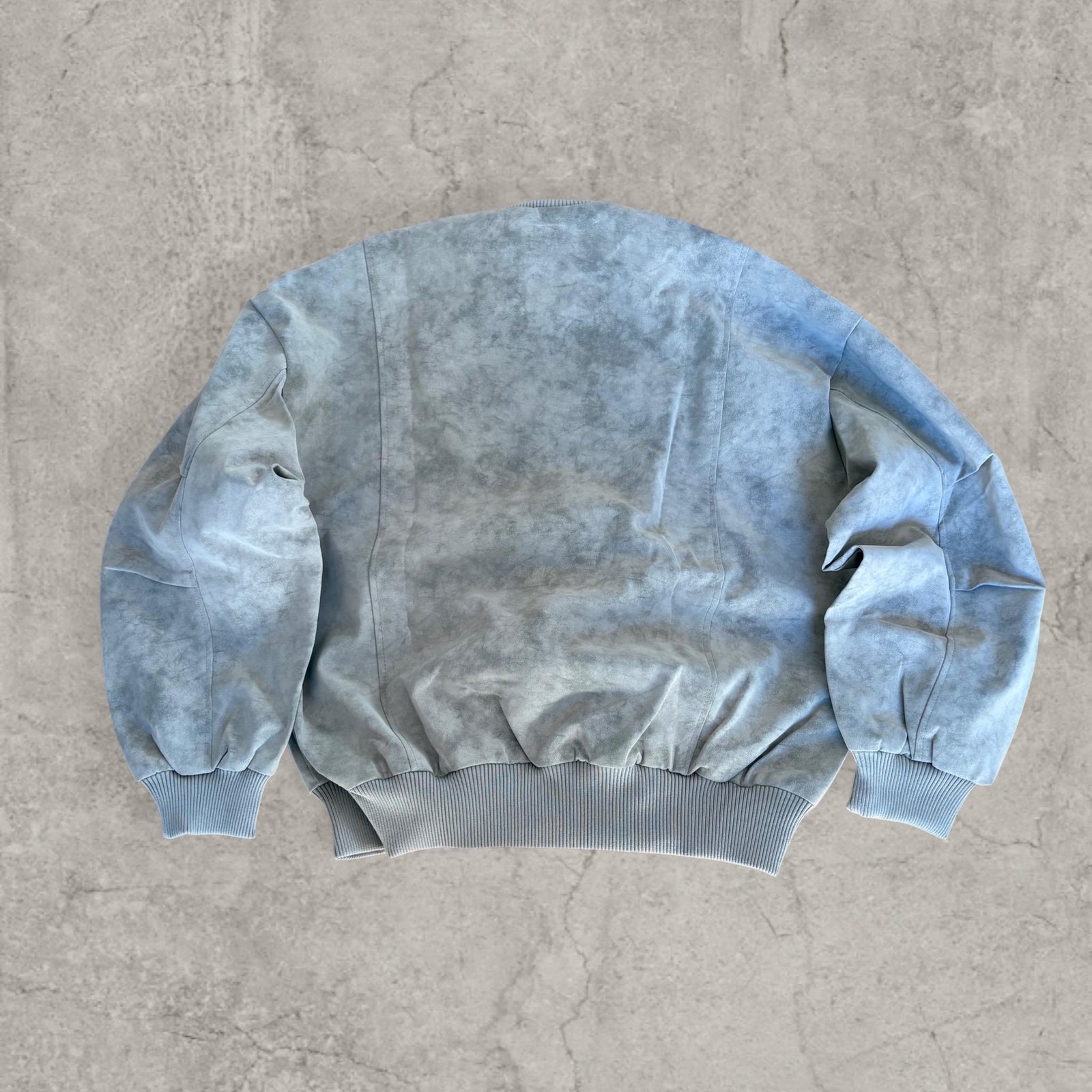 Cool vintage style bomber jacket in grey with zip.