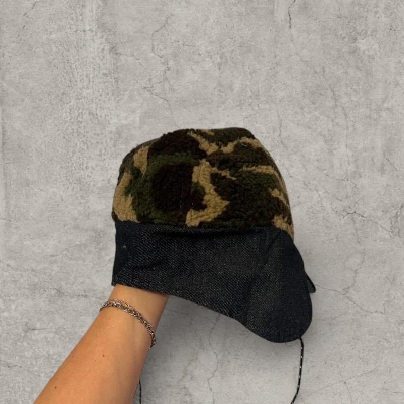 Trapper Russian Cap: Camouflage Fleece Ear Flap Hat, Winter Warmth