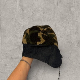 Trapper Russian Cap: Camouflage Fleece Ear Flap Hat, Winter Warmth