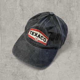 Vintage baseball cap with texaco logo in black