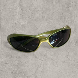 Insane UV400 sunglasses in khaki green with black lense. One size.