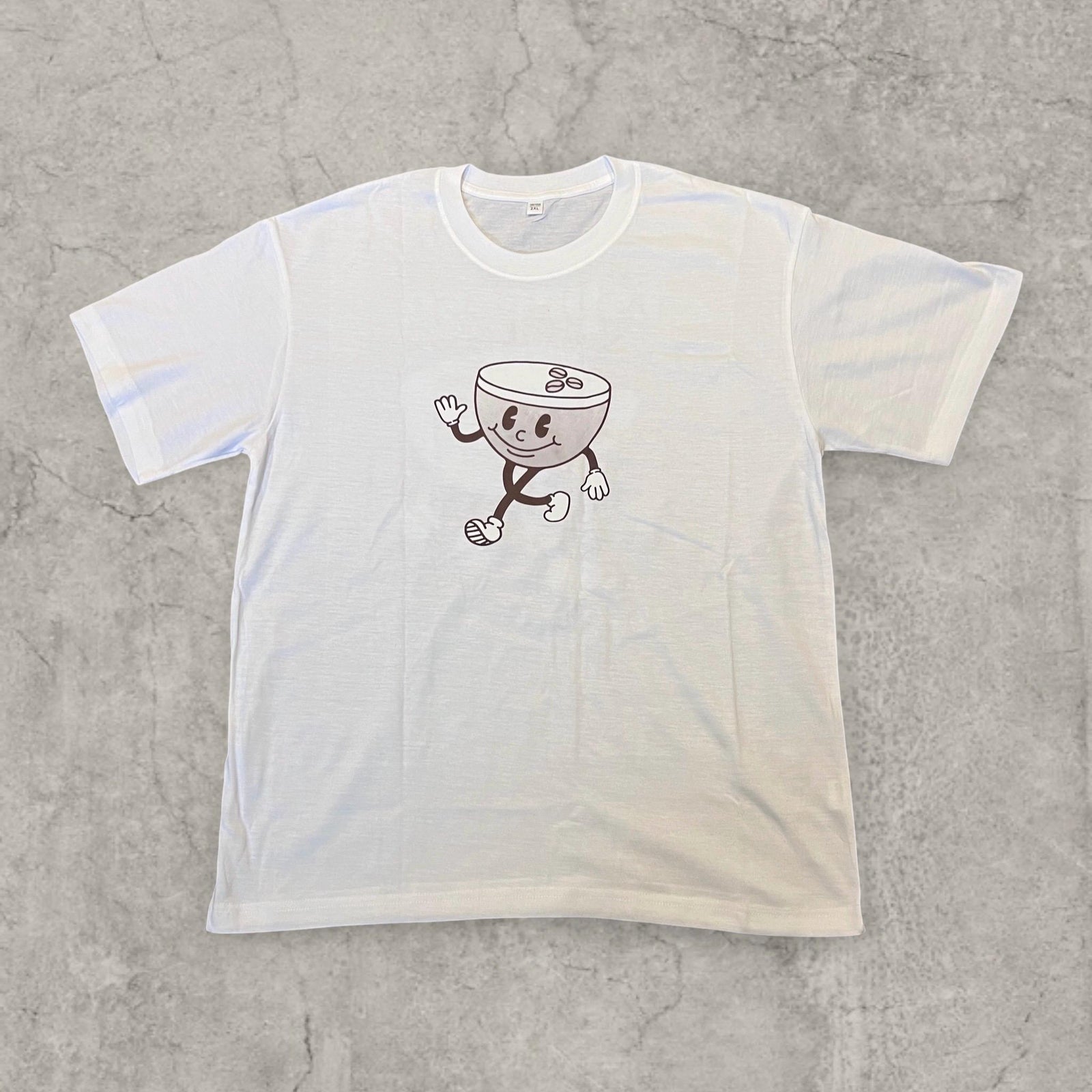 Espresso Martini vintage style T-shirt with front graphic in white.