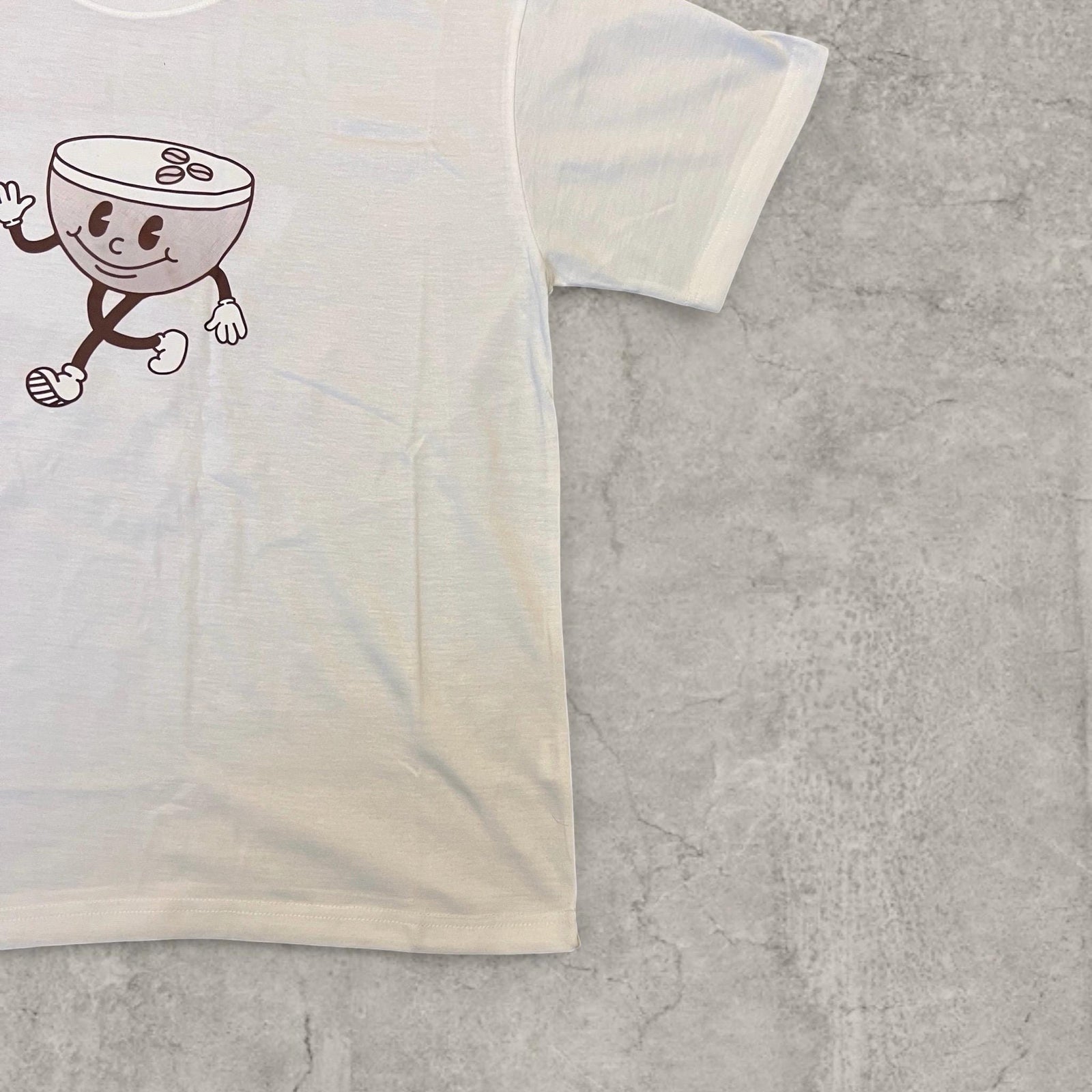Espresso Martini vintage style T-shirt with front graphic in white.