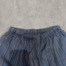 Lovely vintage style baggy wide leg striped trousers in blue.