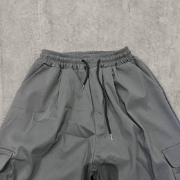 Insane baggy relaxed fit cargo trousers in grey.