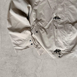 Cool vintage style  military jacket in beige/cream with silver clasps.