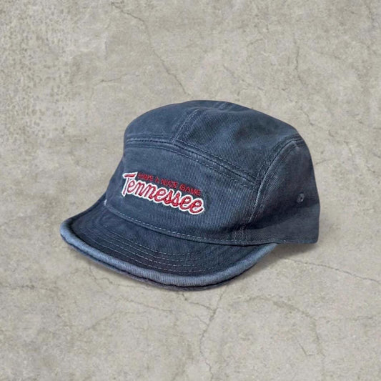 Grey vintage-style baseball cap with red and white Tennessee logo on front