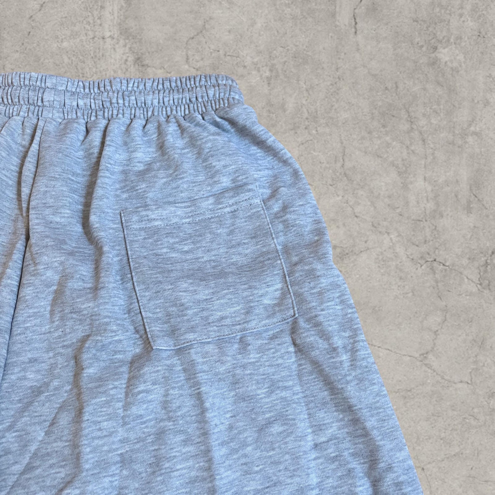 Grey Wide Leg Jersey Shorts: Relaxed Fit, Cotton, Japanese Korean Style