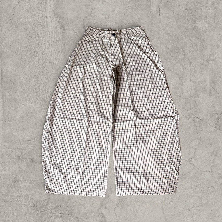 Vintage Style checkered Wide Leg Trousers – Korean Japanese Tailored Fit