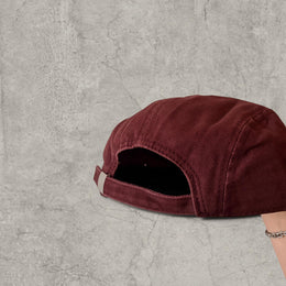 Vintage style baseball cap with tennessee logo in burgundy red
